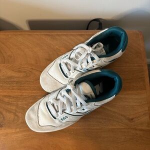 New Balance Teal and White Sneakers